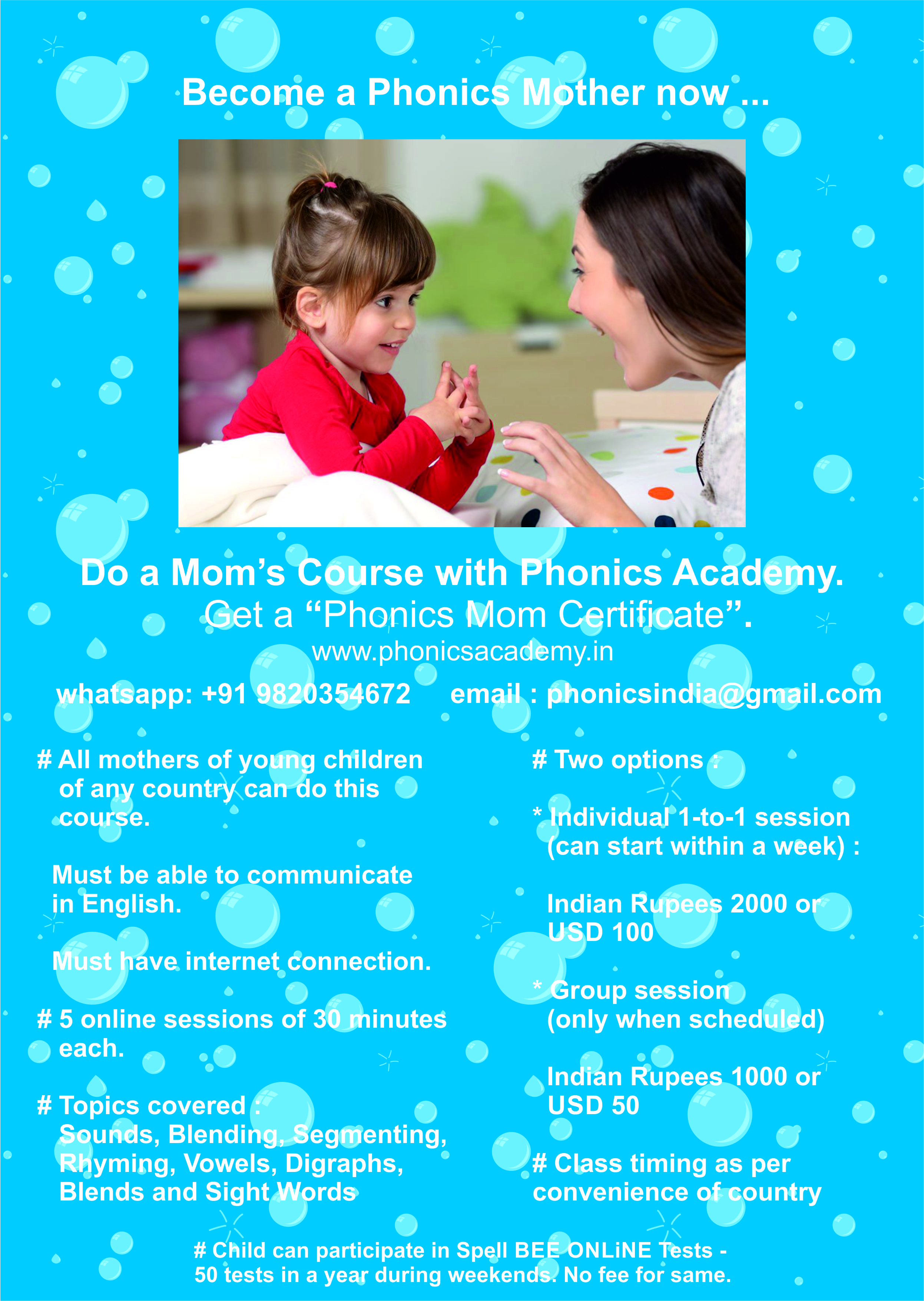 Phonics Training for Mothers